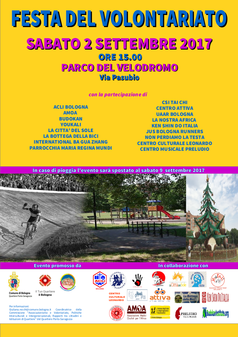 Volantino Festa del Volontariato - Parco del Velodromo