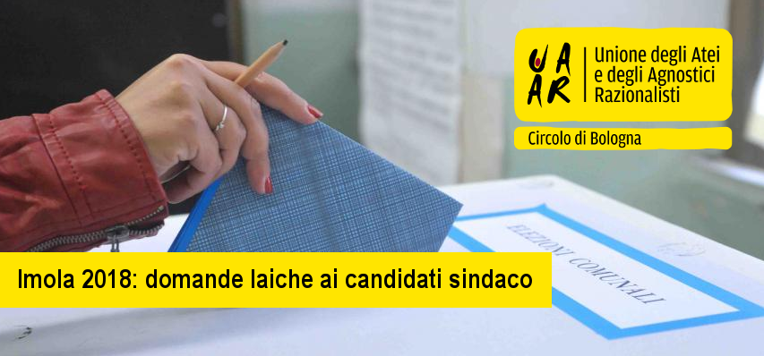 Domande laiche candidati sindaco Imola 2018