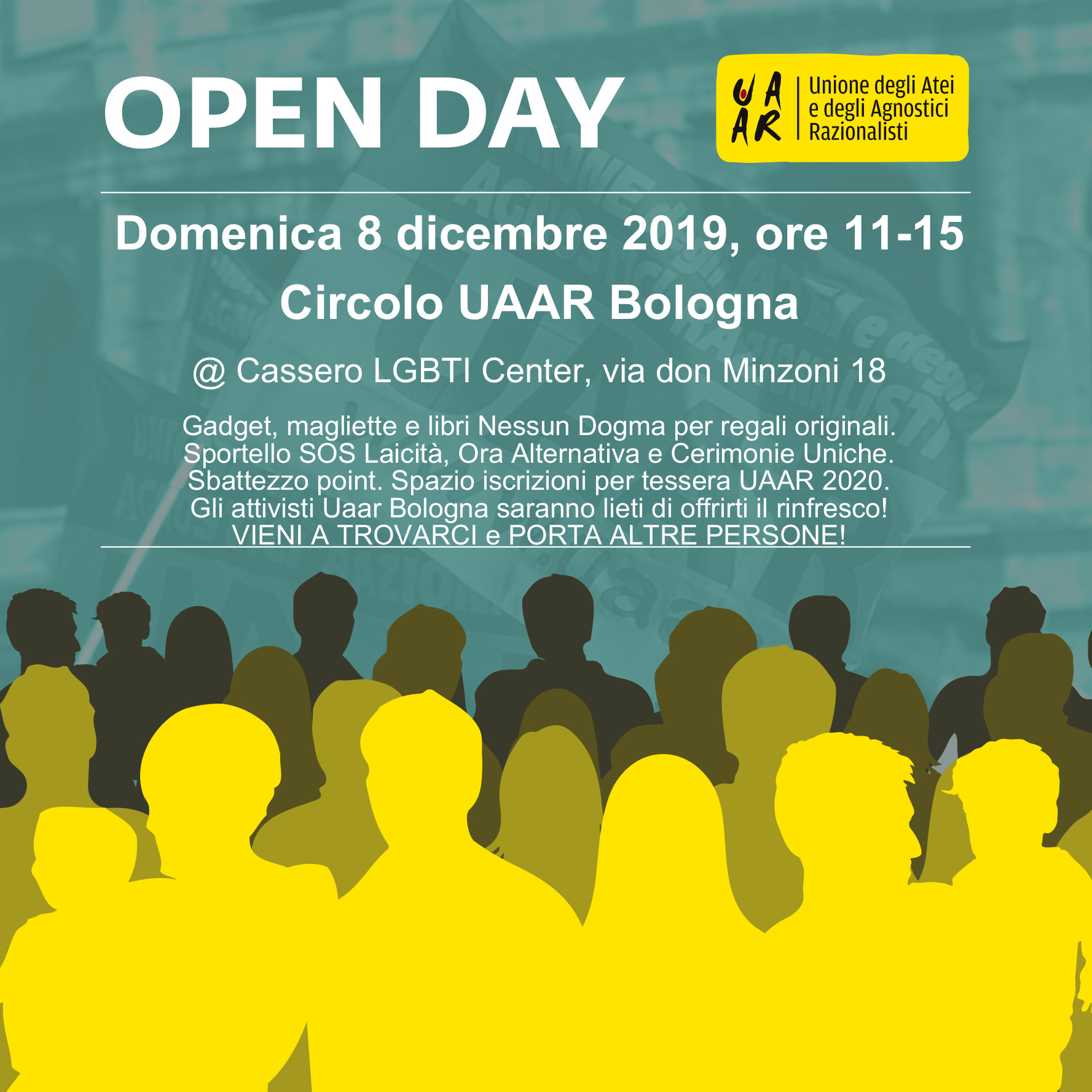 Open Day Uaar Bologna 2019