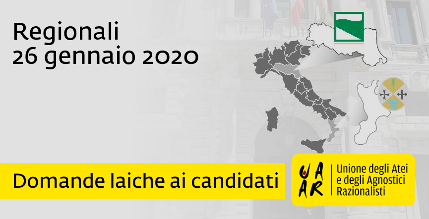 Regionali 2020: domande laiche ai candidati